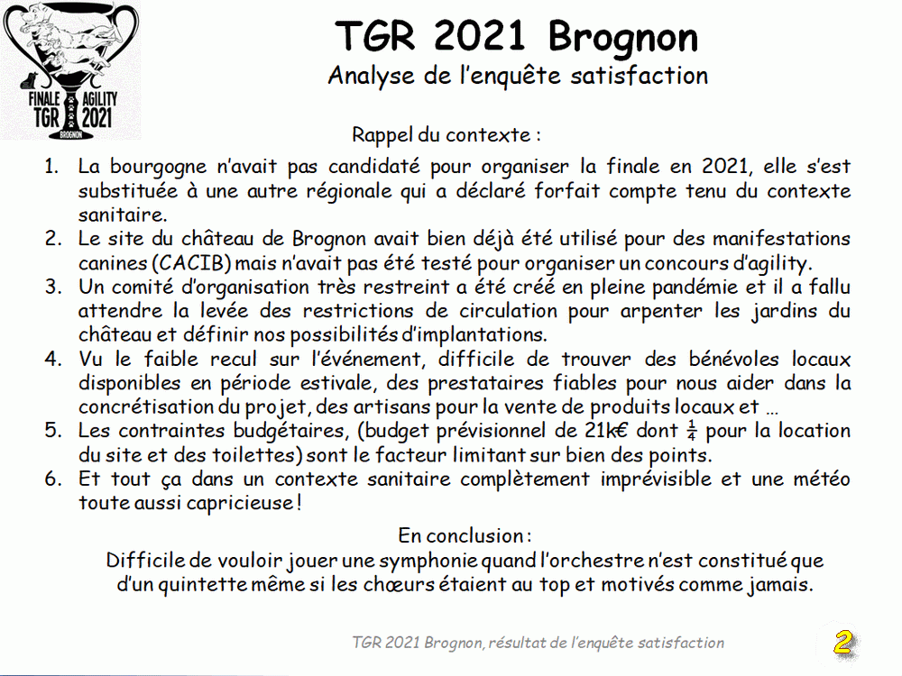 TGR 2021, les résultats de l'enquête satisfaction